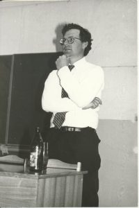 Jim at Omsk State University, 1995